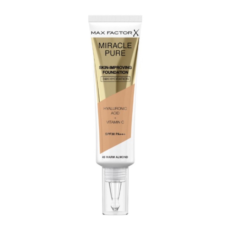 Fond de Ten Max Factor Miracle Pure 45 Warm Almond, 30 ml