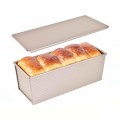Forma de Copt Paine Antiaderenta cu Capac, Auriu Roz, 1000 g, Newalor
