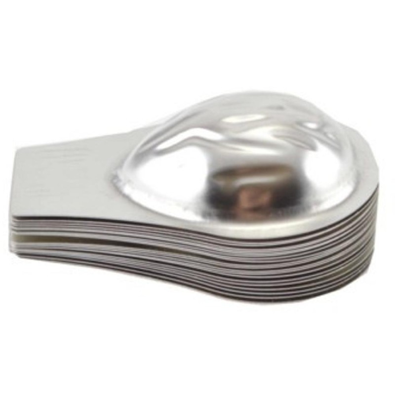 Forme Nuci, 5.5 x 7.5 x 1.5 cm, 20 Bucati, Inox
