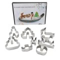 Forme Variate pentru Biscuiti 3D, de Craciun, 8 Bucati, Inox, Perfect Home