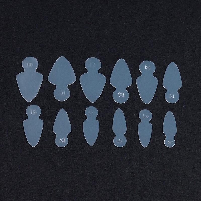 French Silicone Pads Reutilizabile Luxorise pentru Tipsuri Smart Forms, 120 Bucati Lx02