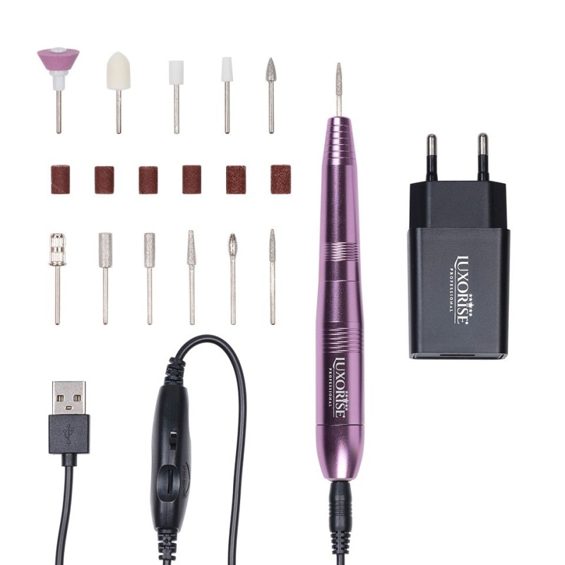 Freza Unghii Cu Capat Usb Titanium Travel, Luxorise, Rose