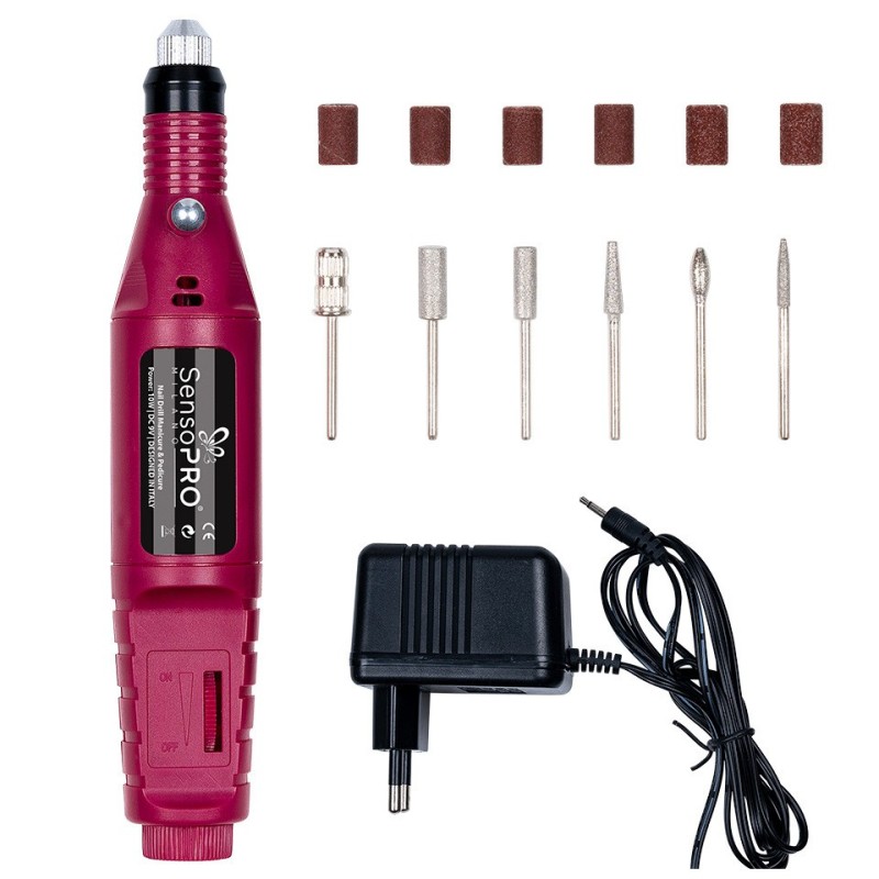 Freza Unghii Express Nails SensoPRO Milano, Pila Electrica Unghii False, Roz