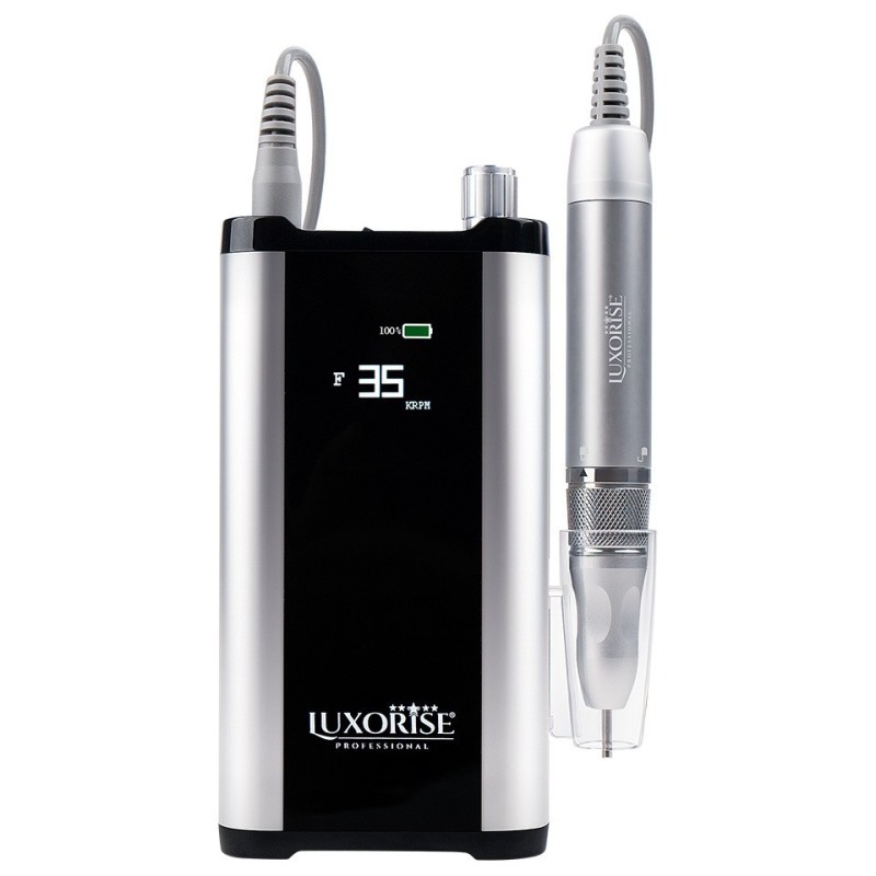 Freza Unghii Portabila Brushless Titanium Master, Luxorise, 35.000 Rpm, Silver