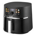Friteuza cu Aer Cald, Cronometru, Putere 1450-1750 W, Victronic, Negru, 6 l