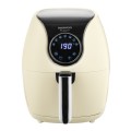 Friteuza cu Aer Cald Daewoo DAF2000, 1500 W, Display LCD, Capacitate 3.6 L, Timer 30 minute, 12 Programe, Crem