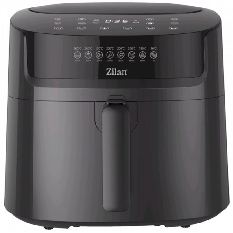 Friteuza cu Aer Cald, Putere 1800W, Capacitate 7 l, Temperatura 40–200°C, Zilan