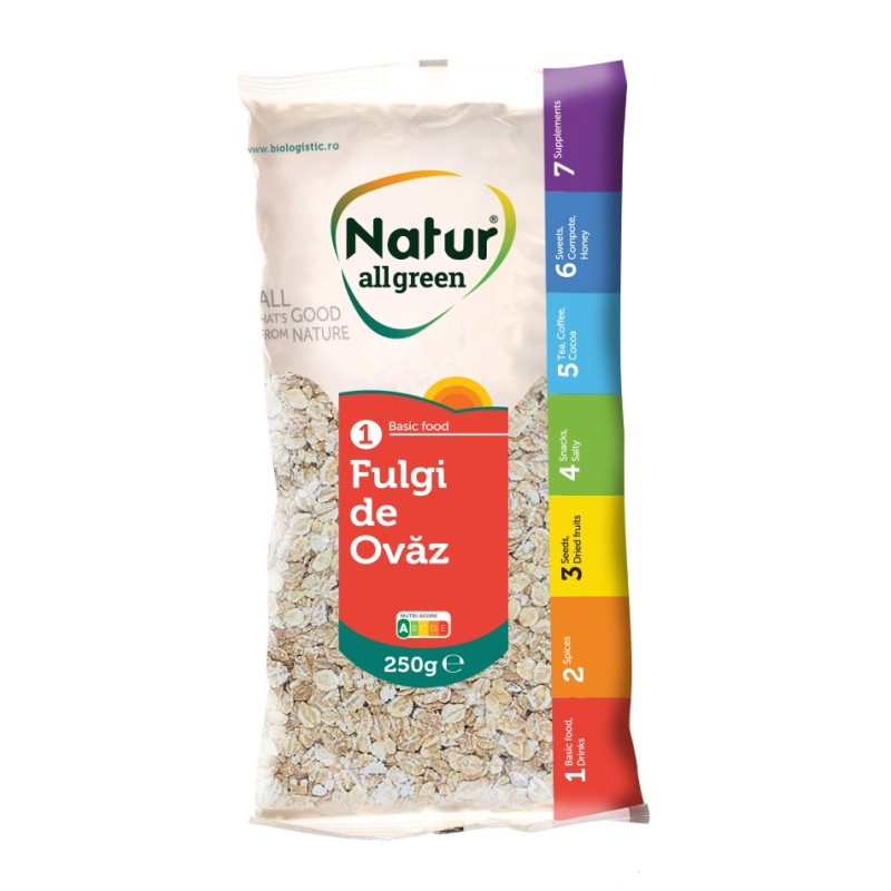 Fulgi de Ovaz, Natur All Green, 250 g