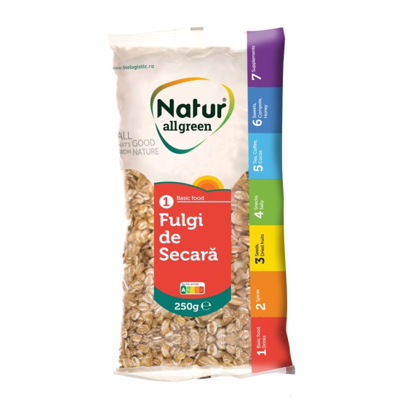 Fulgi de Secara, Natur All Green, 250 g