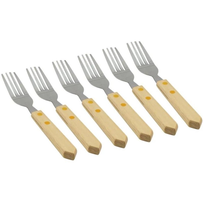 Furculita cu Maner din Lemn, 5 Bucati, Perfect Home