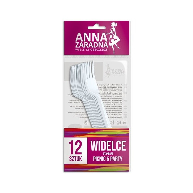 Furculite Plastic Anna 12 Bucati / Punga