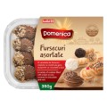 Fursecuri Asortate cu Crema de Vanilie, Cacao si Gem de Caise, Domenica, 350 g