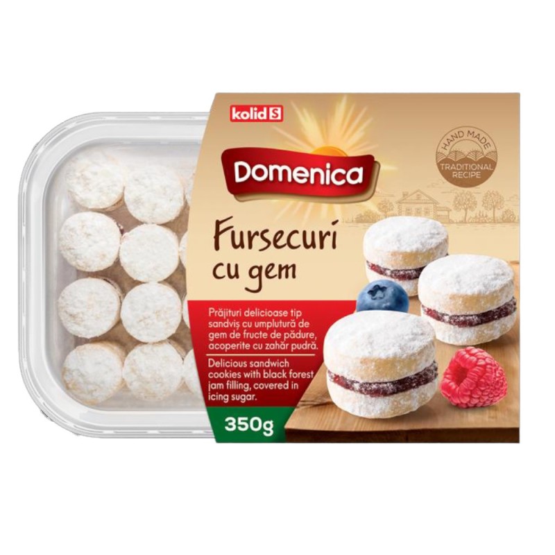 Fursecuri cu Gem de Fructe de Padure, Domenica, 350 g