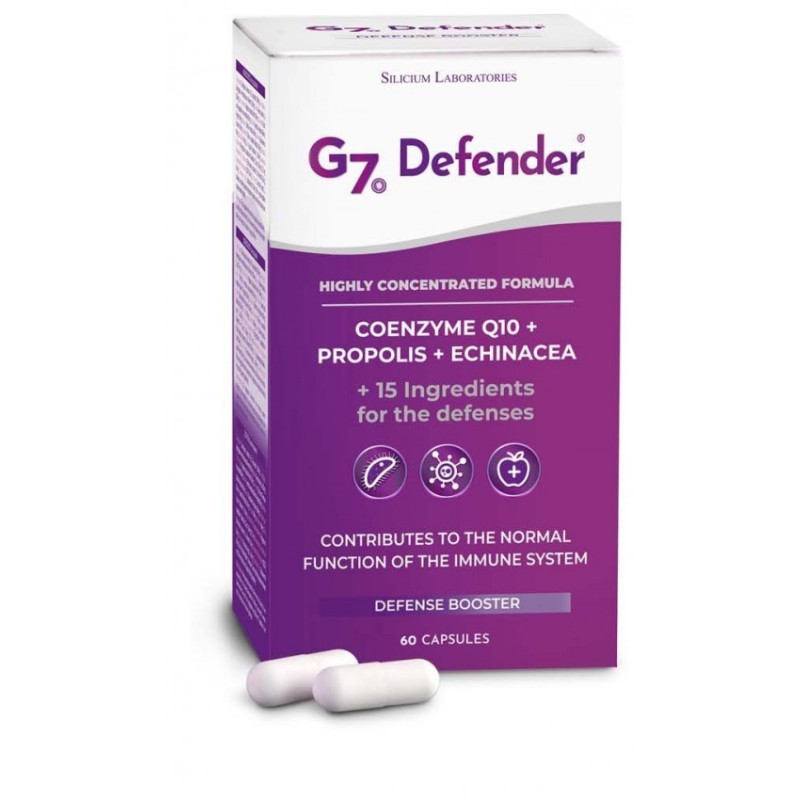 G7 Defender Supliment pe Baza de Plante, Coenzima Q10, Propolis, Echinacea, 60 Capsule