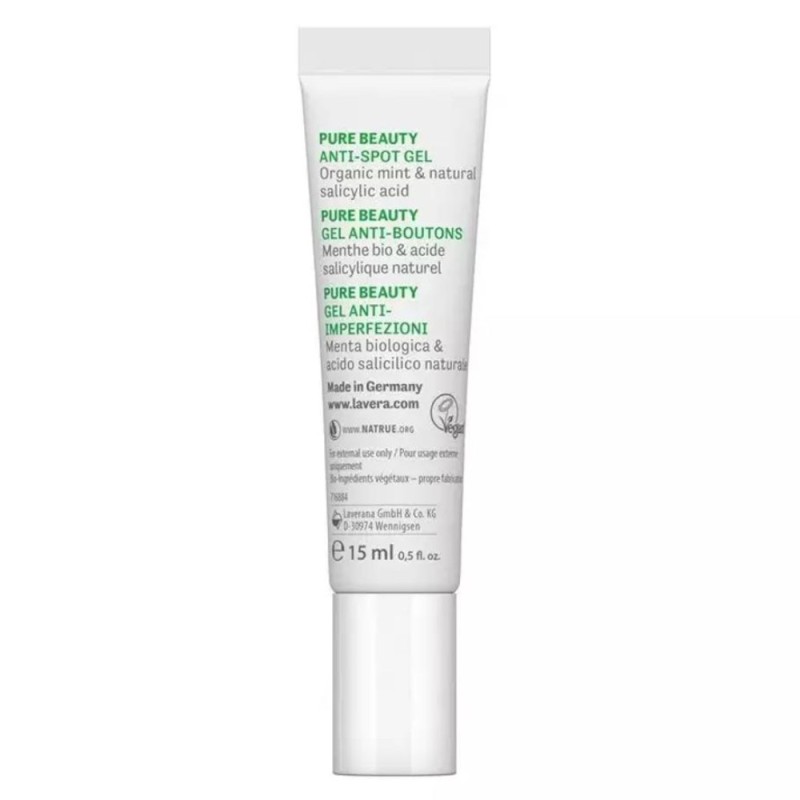 Gel Bio pentru Acnee cu Menta si Acid Salicilic, 15 ml, LaVera And Sante