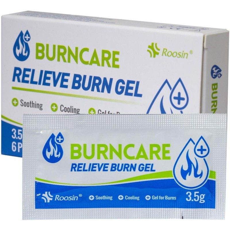 Gel Calmant pentru Arsuri, Steril, Pliculete de 3.5 g/6 Bucati