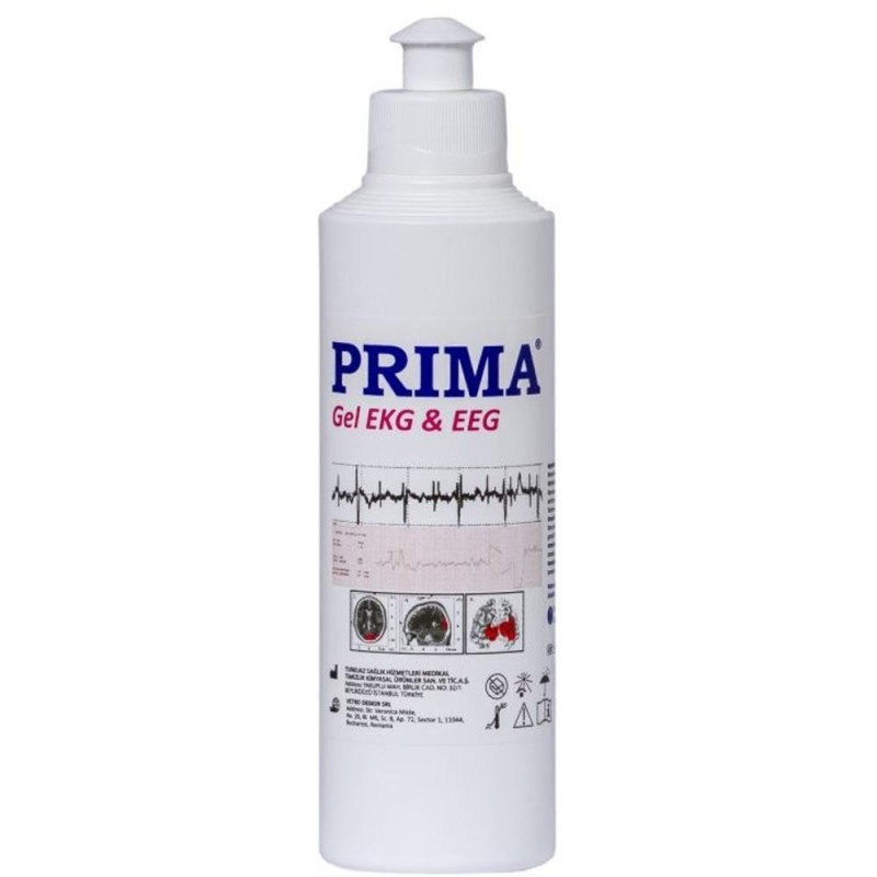 Gel Conductiv EKG/ECG pentru Electrozi si Diagnostic Medical, Transparent, 250 ml, Prima