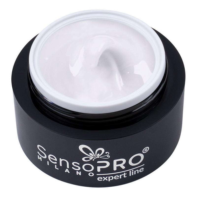 Gel Constructie Unghii Expert Line SensoPRO Milano, Milky White 15 ml