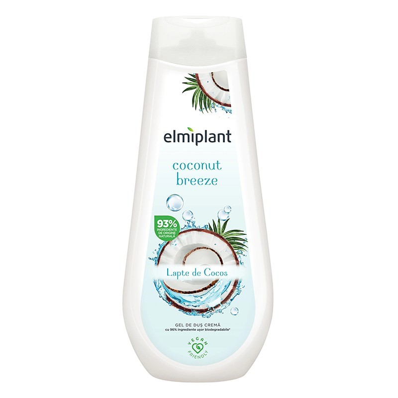 Gel de Dus Crema Elmiplant Coconut Breeze, 750 ml