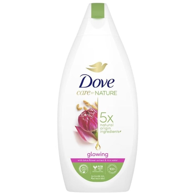 Gel de Dus Dove Lotus & Apa de Orez, 400 ml