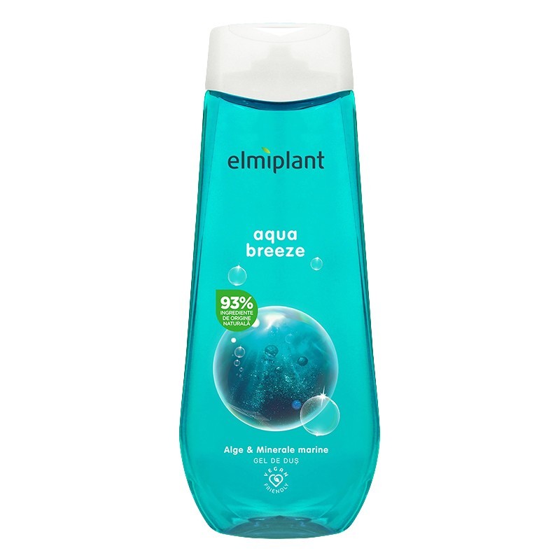 Gel de Dus Elmiplant Aqua Breeze, cu Alge si Minerale Marine, 400 ml