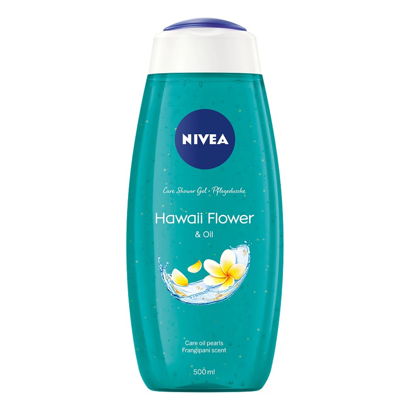 Gel de Dus Nivea Hawaii Flower & Oil, Plumeria si Ulei, 500 ml