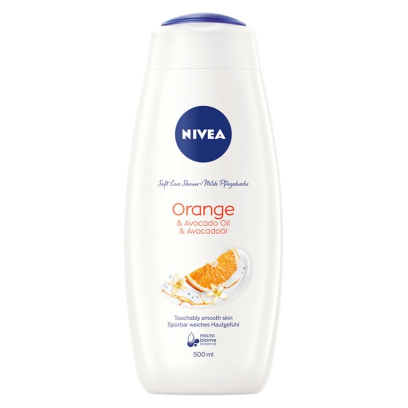 Gel de Dus Nivea Portocale si Avocado, 500 ml