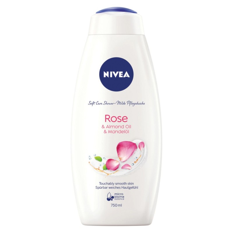 Gel de Dus Nivea Rose & Almond Oil, 750 ml