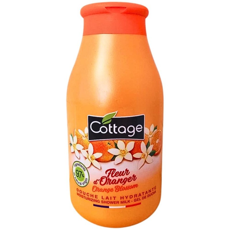 Gel de Dus si Lapte de Baie Cottage Flori de Portocal, 250 ml