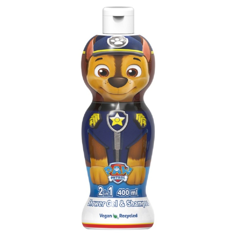 Gel de Dus si Sampon Copii Paw Patrol Chase, cu Figurina 1D, 400 ml
