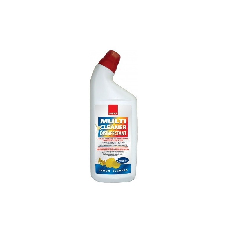 Gel Dezinfectant Sano Multicleaner Lemon 750 ml