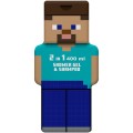 Gel Dus si Sampon Air Val Minecraft, Figurina 2D Steve, 400 ml