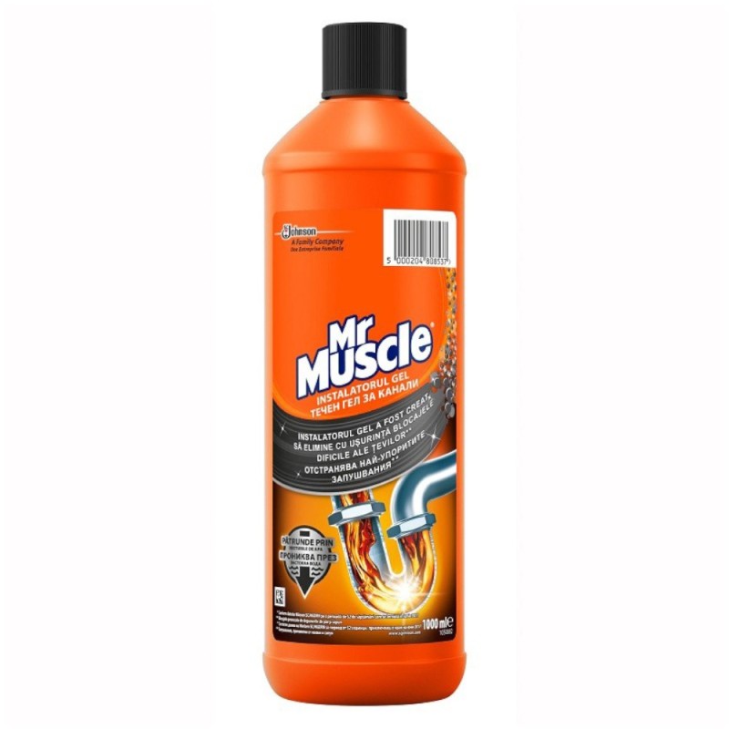 Gel pentru Desfundarea Tevilor Mr Muscle, 1000 ml