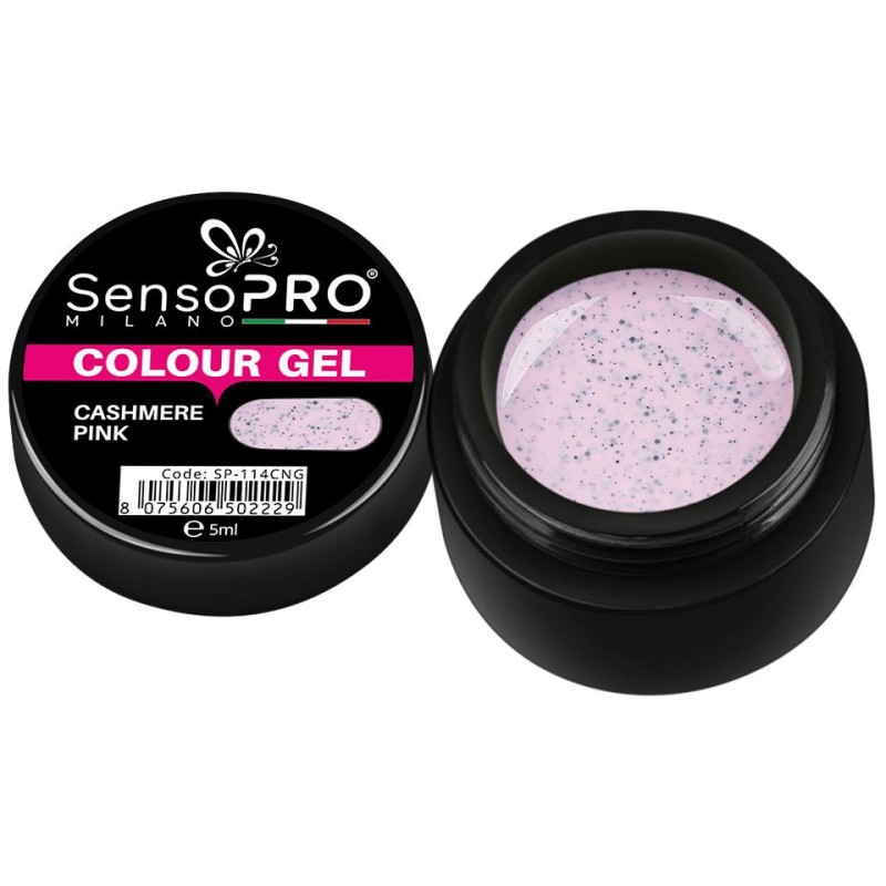Gel Uv Colorat Cashmere Pink 5 ml, SensoPRO Milano
