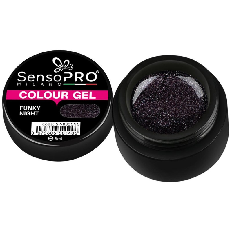 Gel Uv Colorat Funky Night 5 ml, SensoPRO Milano