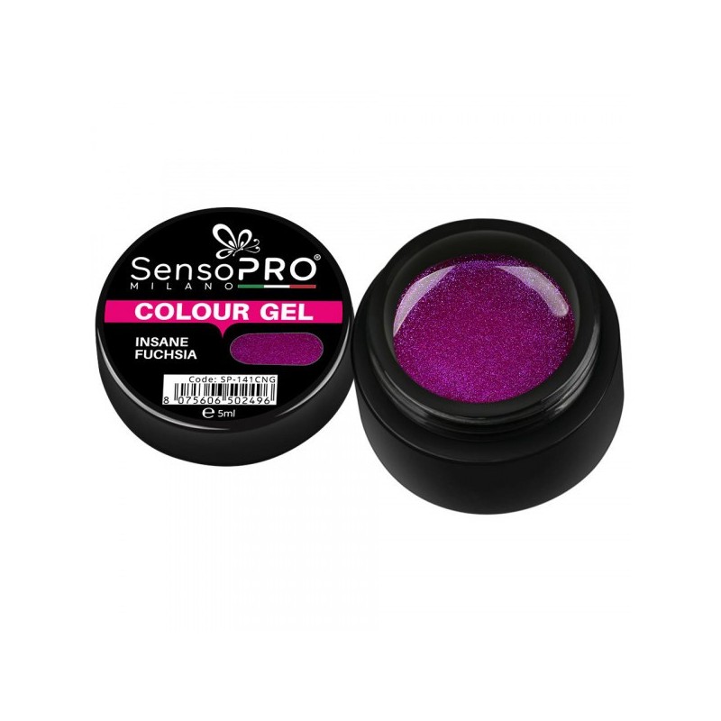 Gel Uv Colorat Insane Fuchsia 5 ml, SensoPRO Milano