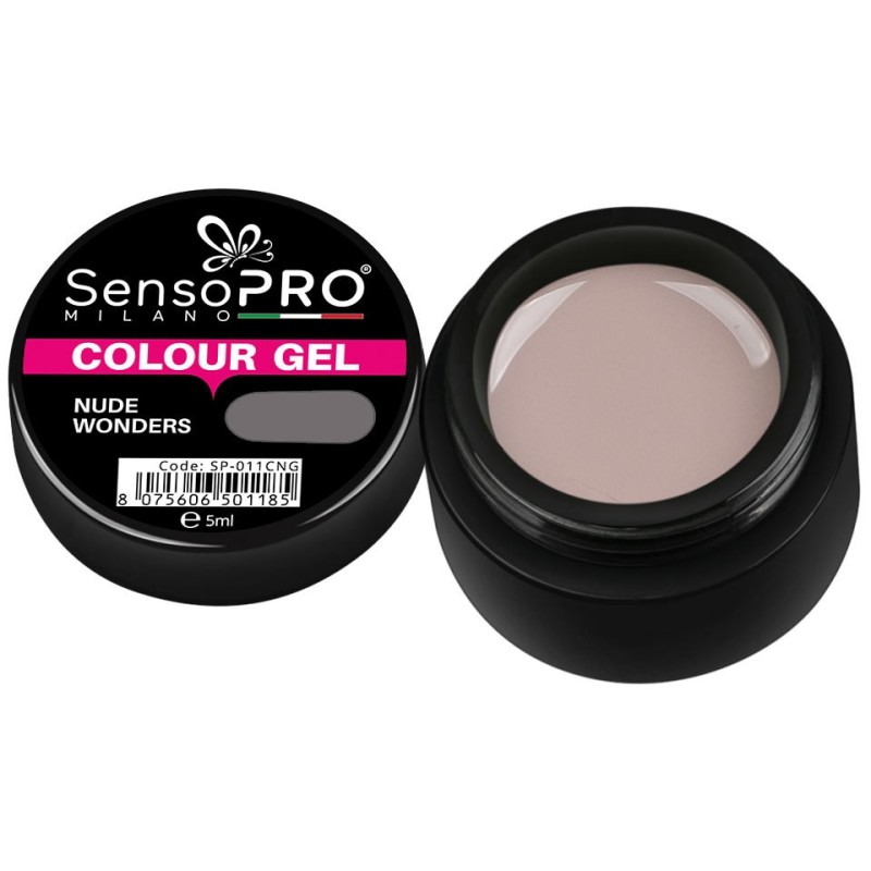 Gel Uv Colorat Nude Wonders 5 ml, SensoPRO Milano