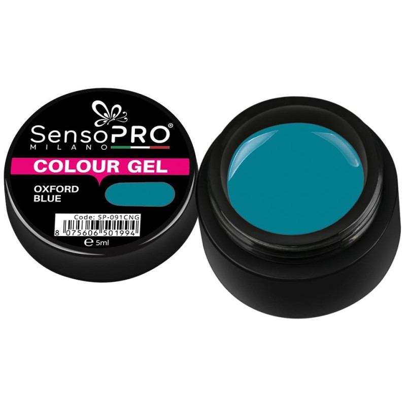 Gel Uv Colorat Oxford Blue 5 ml, SensoPRO Milano