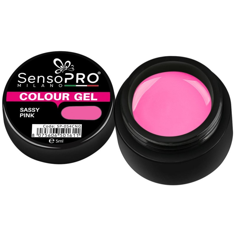 Gel Uv Colorat Sassy Pink 5 ml, SensoPRO Milano