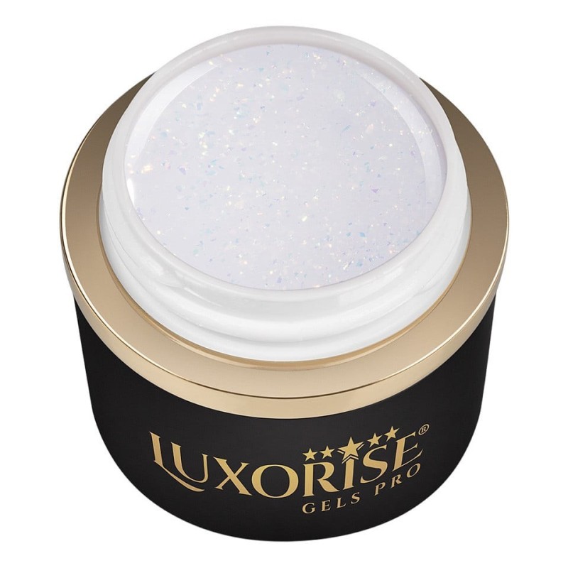 Gel UV Constructie Unghii, Angelic Glimmer, Revoflex Luxorise, 15 ml