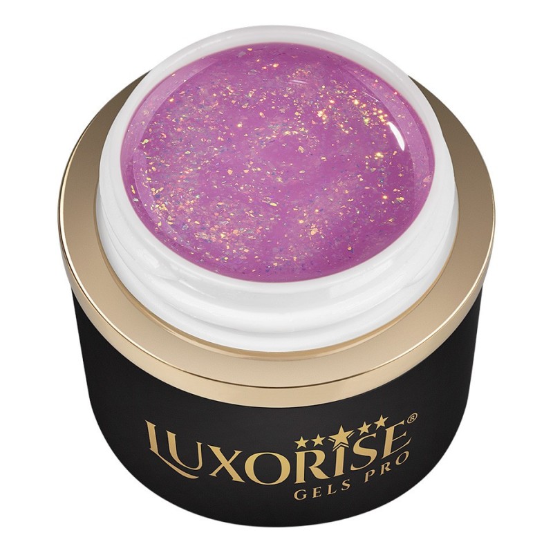 Gel UV Constructie Unghii Orchid Frost, RevoFlex Luxorise, 15 ml