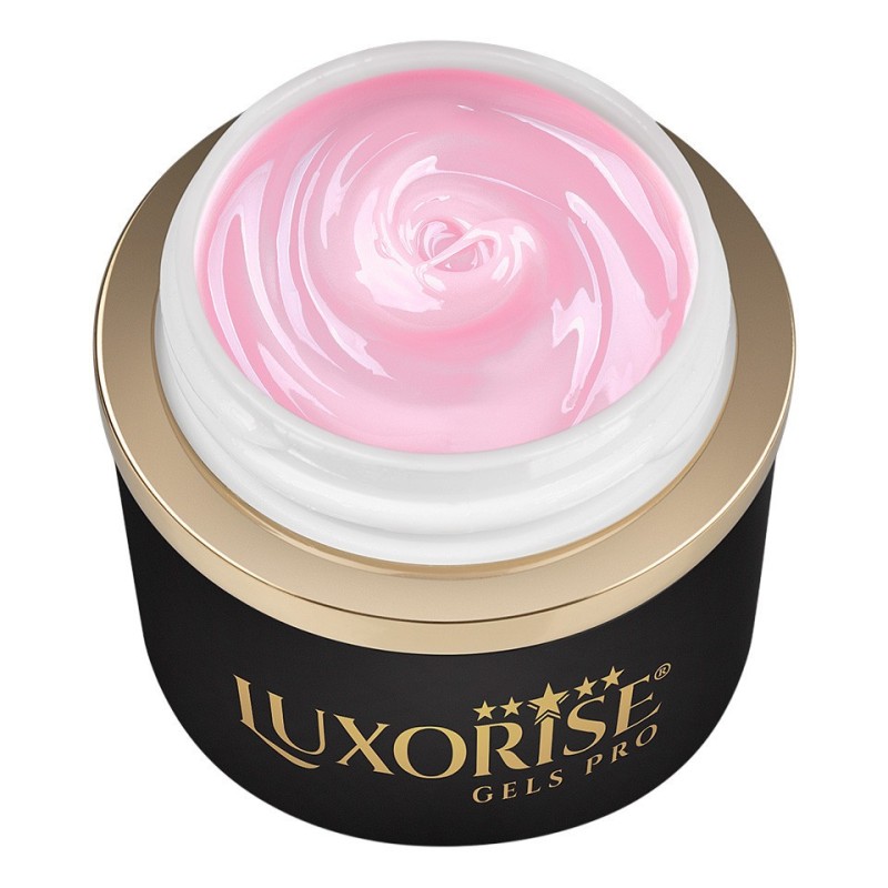 Gel UV Constructie Unghii Pink Bliss, JellyFlex Luxorise, 15 ml