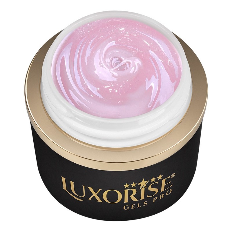 Gel UV Constructie Unghii, Satin Rose, Jellyflex Luxorise, 15 ml