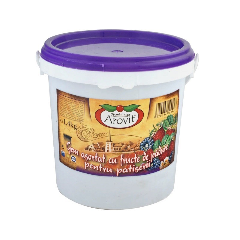 Gem Asortat cu Fructe de Padure Arovit, 1.4 kg