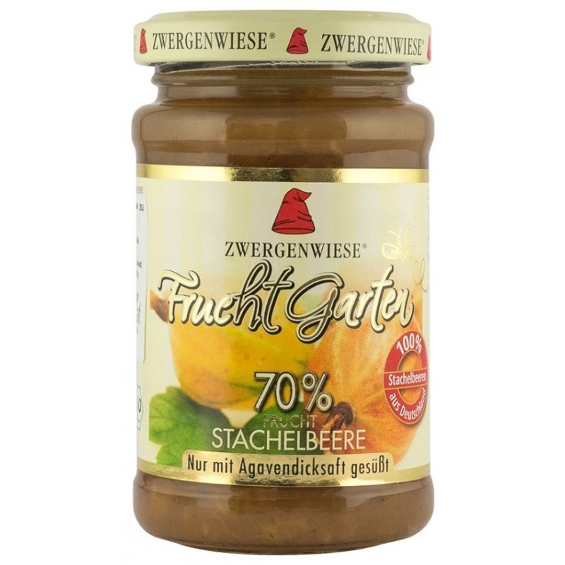 Gem BIO de Agrise, Indulcit cu Sirop de Agave, 225 g, Zwergenwiese