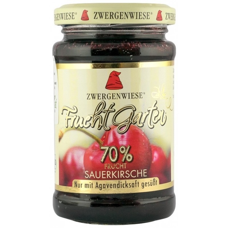 Gem BIO de Visine, Indulcit cu Sirop de Agave, 225 g, Zwergenwiese