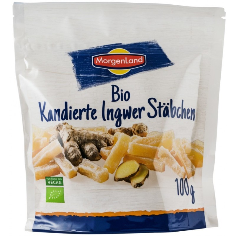 Ghimbir BIO, Confiat, 100 g, Morgenland
