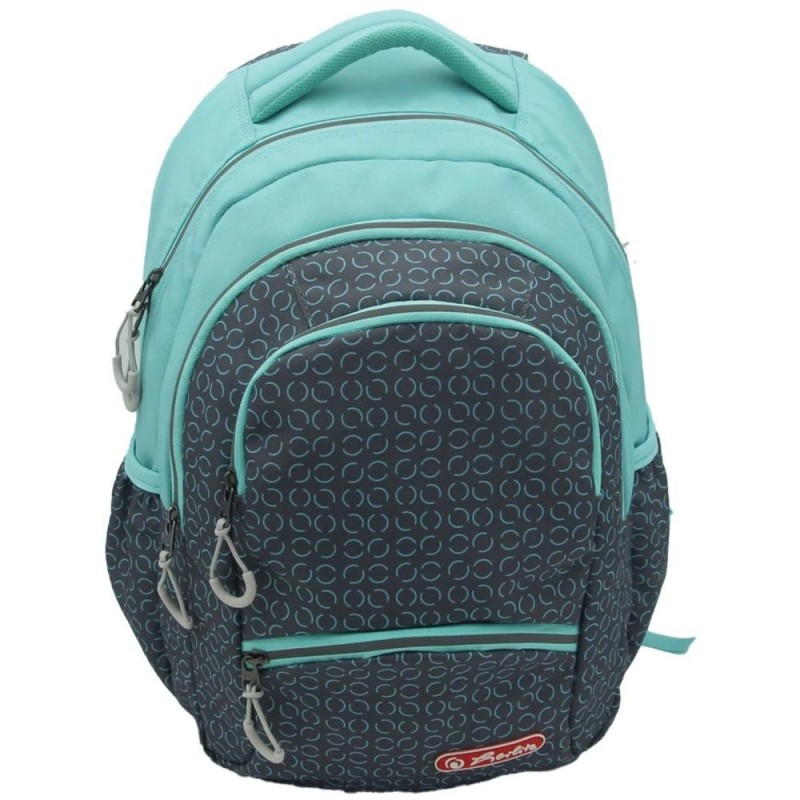 Ghiozdan Ergonomic Zipper Pro, Motiv Circles, 43 cm Inaltime, 29 Latime