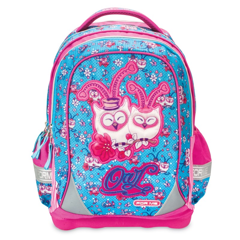 Ghiozdan Scolar Owl, 42 x 32 x 16 cm, Multicolor