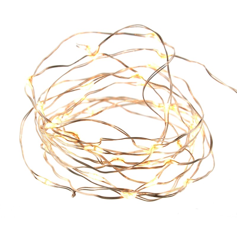 Ghirlanda Luminoasa Decorativa, 150 micro LED-uri Albe cu Luminozitate Ridicata, Lumina Calda, Well